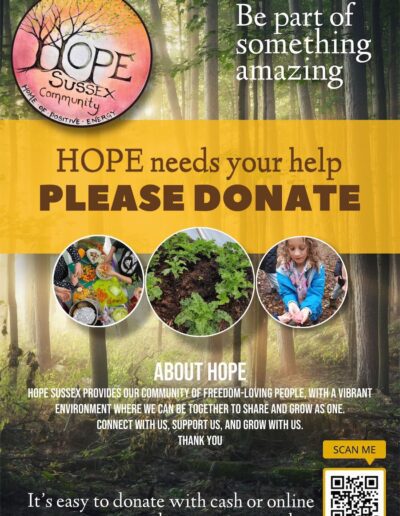 Financially Support HOPE | Community & Events | Hope Sussex Community | Home Education | Family Education | Community Education