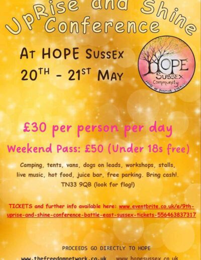 9th Uprise & Shine | HOPE Sussex Community