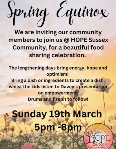 Spring Equinox - HOPE Sussex Community