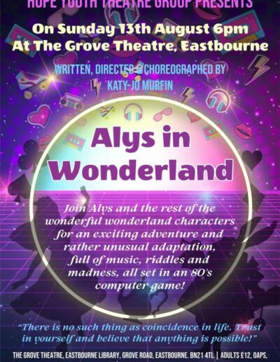 Alys In Wonderland Theatre 13 August 2023 | HOPE Sussex Community