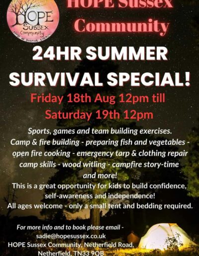 Survival Special 18-19 August 2023 | HOPE Sussex Community