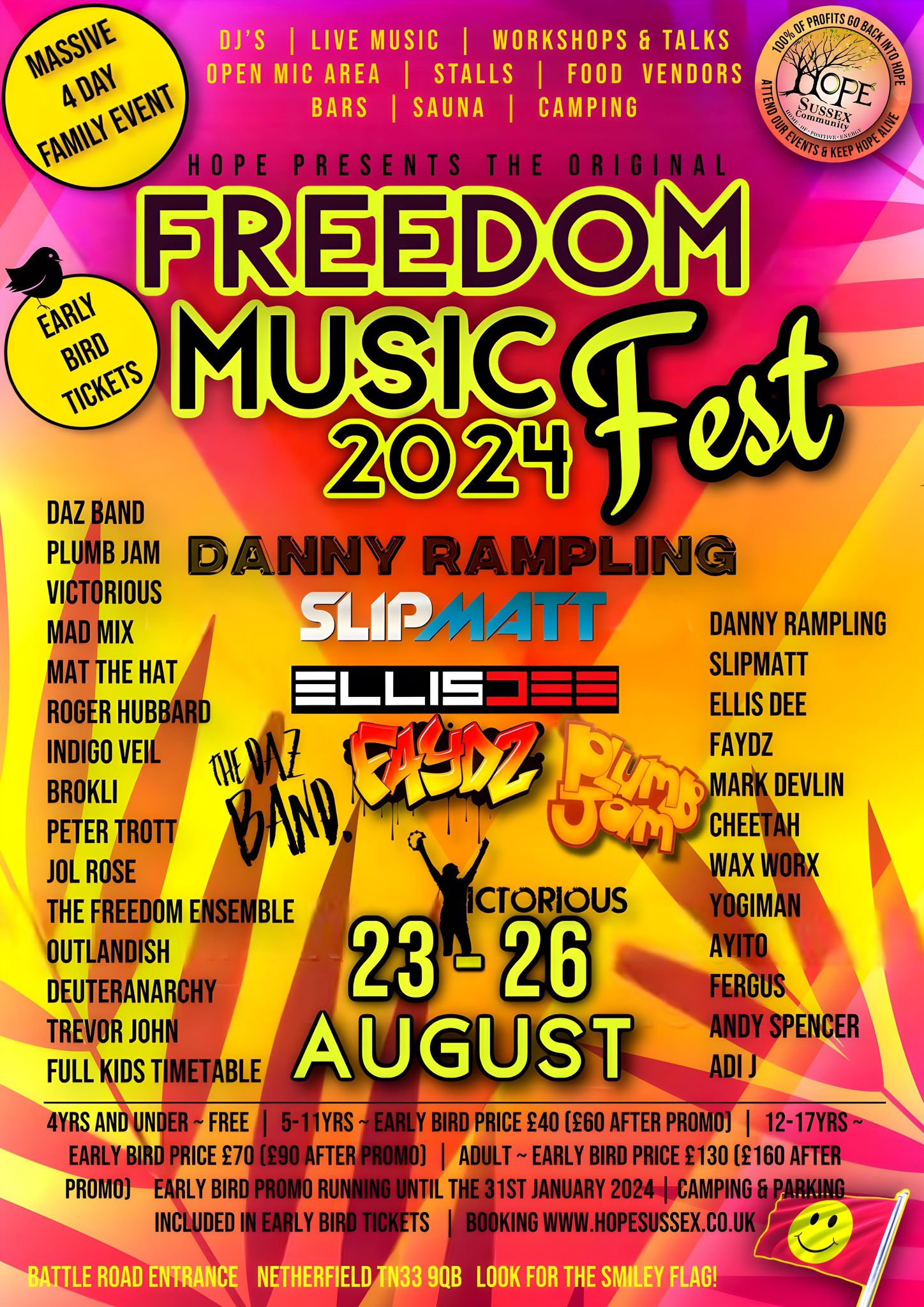 Freedom Music Festival 2024 | HOPE Sussex Community
