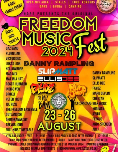 HOPE Freedom Music Festival | HOPE Sussex Community